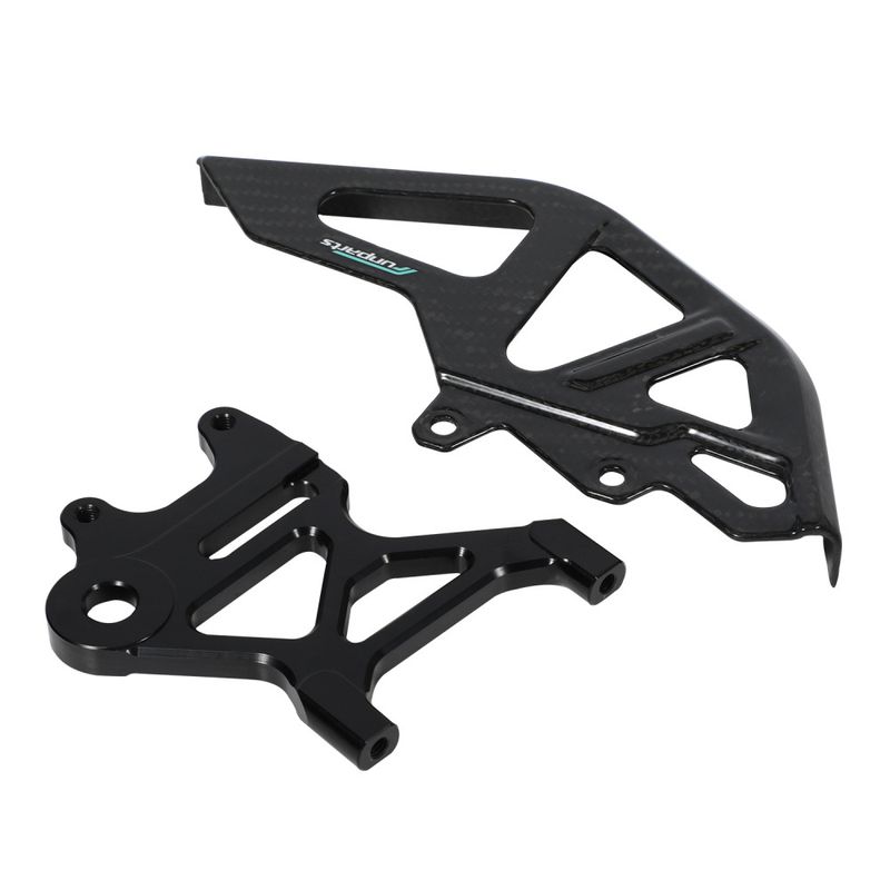 Motorcycle Rear Disc Brake Guard - High-Quality Carbon Fiber, Lightweight & Durable, Fits Most Dirt Bikes & Off-Road Models (36.5x14.5x5cm)_voghion.com