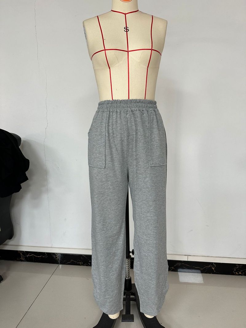 Women's Casual Jogger Pants With Pockets - Soft Stretch Polyester Tapered Pants For Workout, Office & Everyday Wear_voghion.com