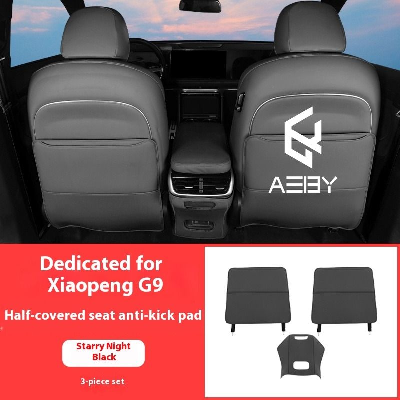 XPENG G9 2022-2025 için Arka Koltuklarda AEBY Araç Tekme Önleyici Paspaslar, Kir ve Aşınmaya Dayanıklı Modifiye İç Mekan_voghion.com