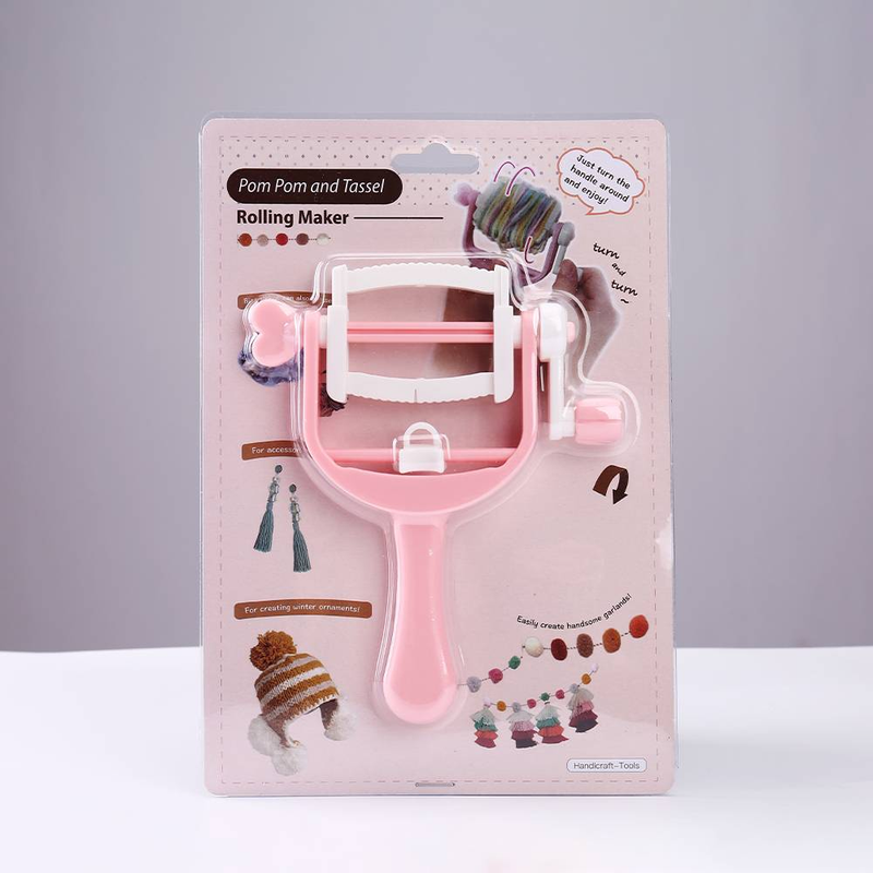 DIY Hjem Håndsving Reb Vævemaskine Pom Pom Weaver Pom Pom Maker Tassel Maker Håndsving Pom Pom Maker_voghion.com