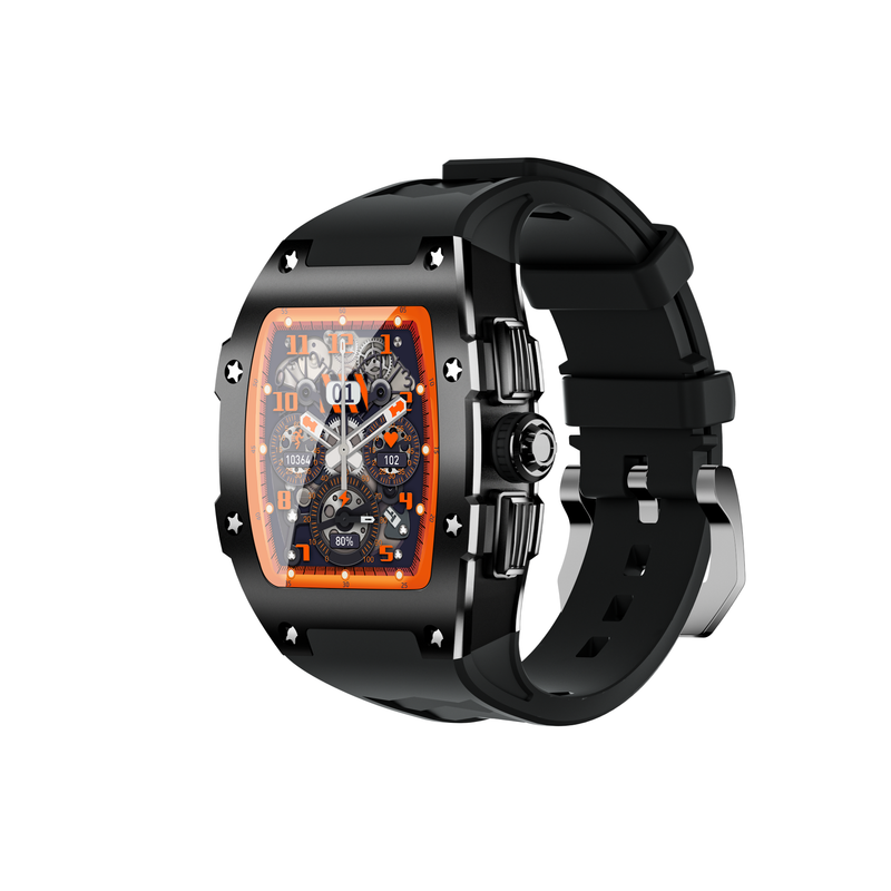 Neue Smartwatch, Anrufe annehmen/tätigen, 1,8 Zoll mit Schutzhülle, für verschiedene Mobiltelefone geeignet, Geschenk für Männer_voghion.com