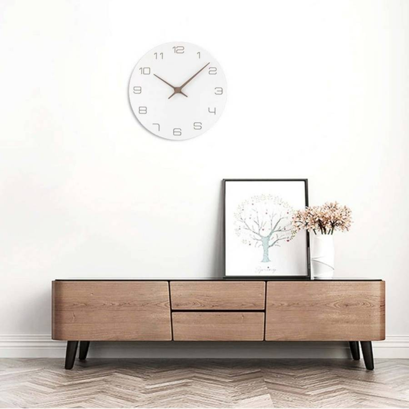 1gab viesistabas klusais sienas pulkstenis, personalizēts koka kvarca pulkstenis sienas pulkstenis mājas minimālisma sienas pulkstenis_voghion.com