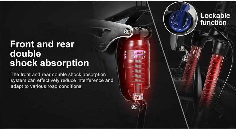 SAMEBIKE LO26-II-FT-YD Klappbar Elektrovelo 26" 48V14AH Batterie 900W Motor Hydraulesch Scheiwenbrems_voghion.com