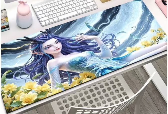 Anime pelės kilimėlis didelis pelės kilimėlis anime aplink berniukus ir mergaites biurui neslystantis klaviatūros kilimėlis stalo kilimėlis_voghion.com
