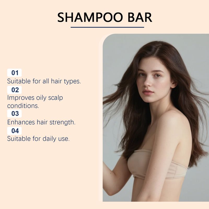 HOEGOA Herbal Oil Control Nourishes Cleanses Hair Smooth Glossy Natural Voluminous Shampoo Soap_voghion.com