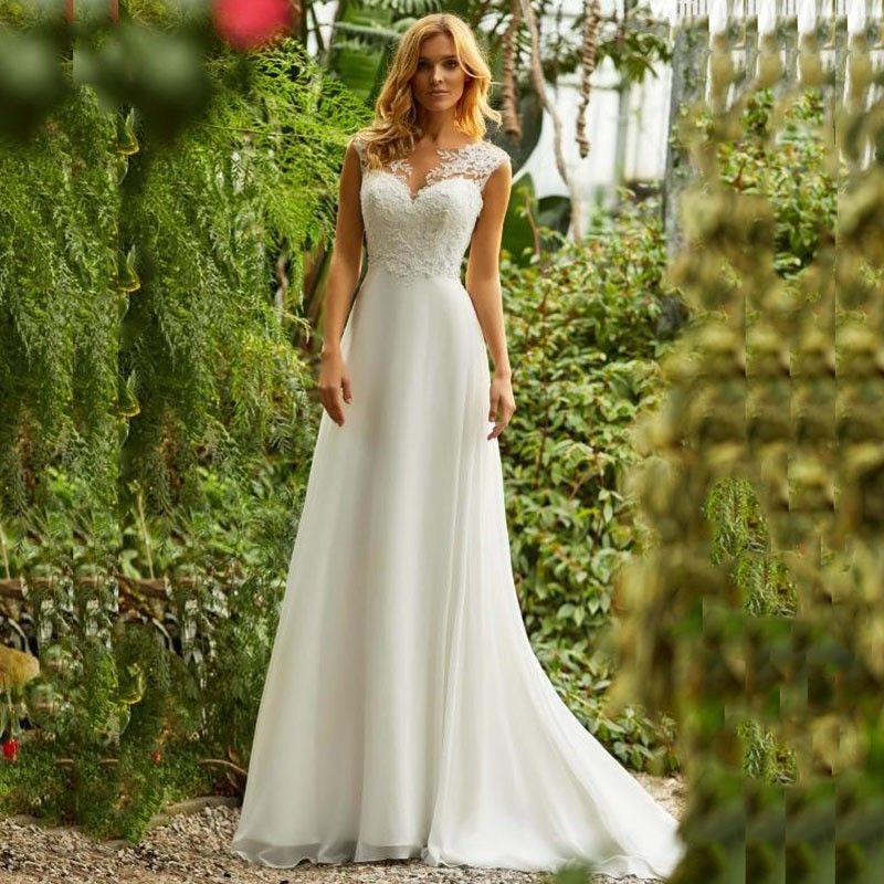 Robe de mariée à double épaule en dentelle et col en V pour femme, tenue de soirée classique et tendance, idéale pour un mariage ou une soirée._voghion.com