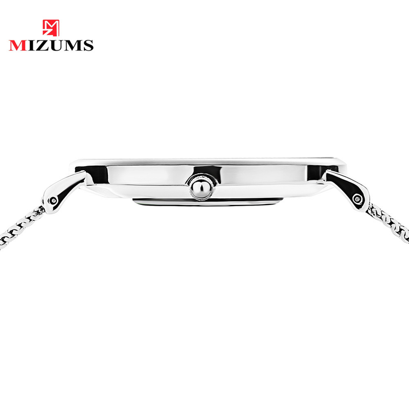 MIZUMS M8009 Ceas bărbătesc cu cuarț, business casual, cu bandă de oțel_voghion.com