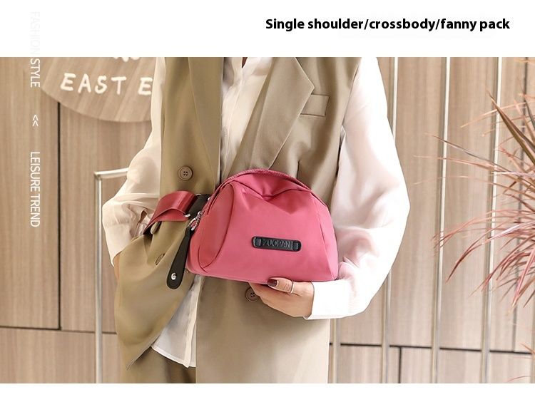 Shell Bag 2024 Nei Dammentasch Waasserdicht Nylon Oxford Eenzel Schëllertasch Multifunktionell Tailletasch Villsäiteg Kleng Schräg Broschttasch_voghion.com