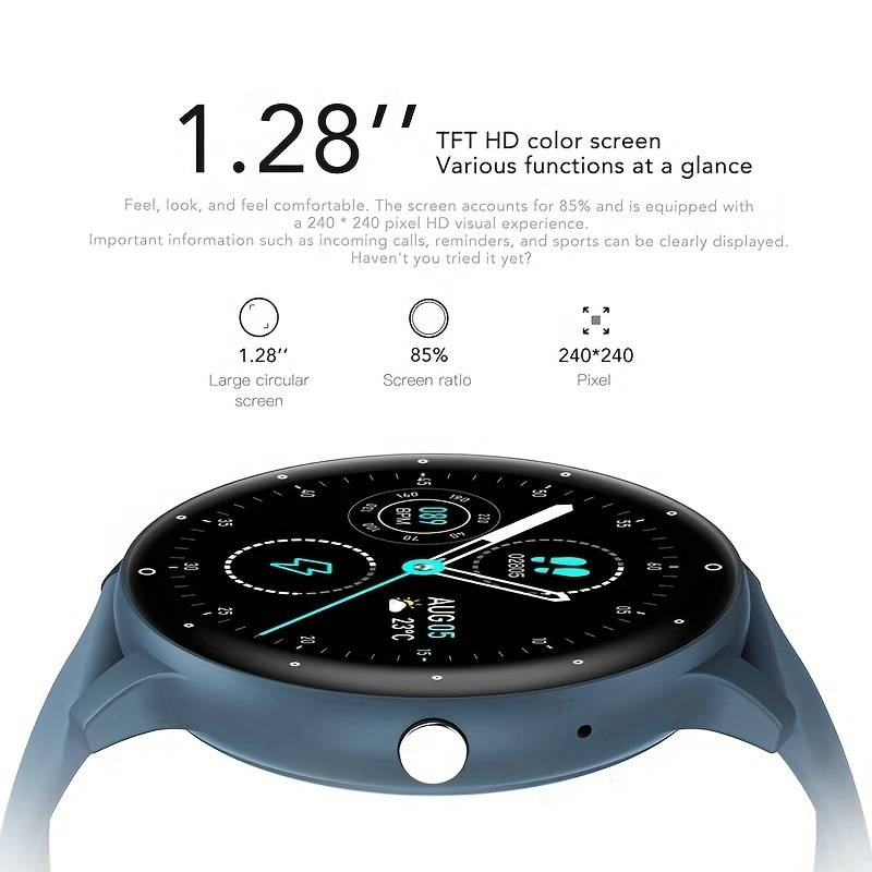 Smart Watch, 1.28 Full Touch Screen Smart Watch, Gift for Men and Women_voghion.com