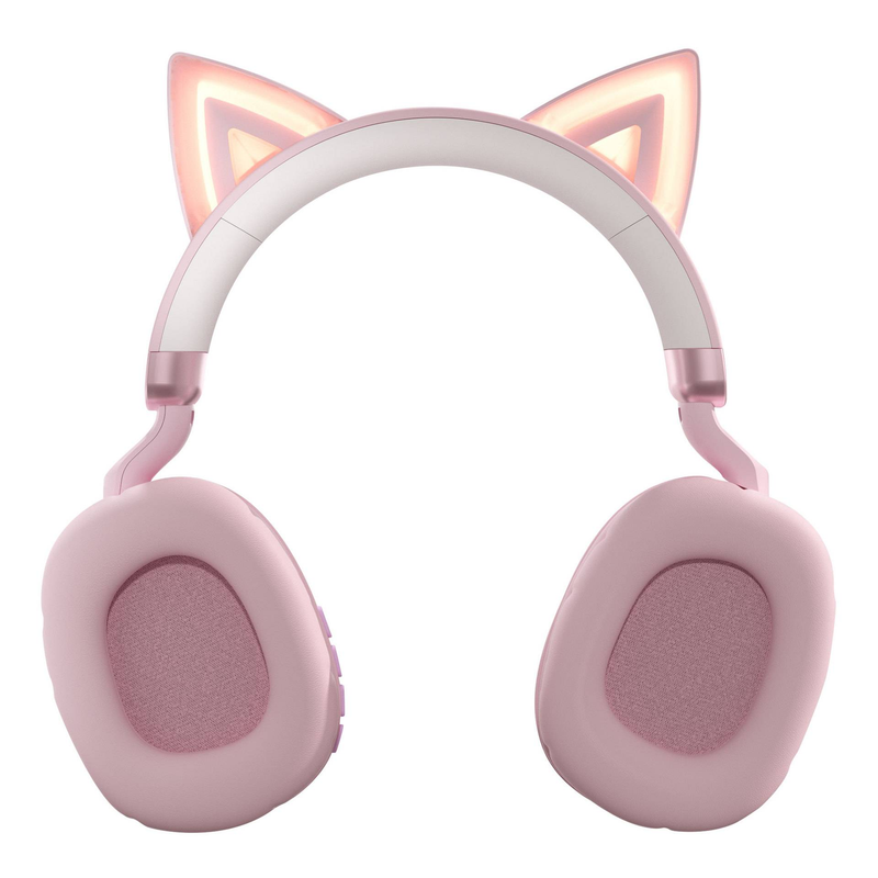 Novo fone de ouvido bluetooth com faixa de cabeça fofa, fone de ouvido bluetooth luminoso para jogos, aprendizado, jogos, crianças, sem fio, presente_voghion.com