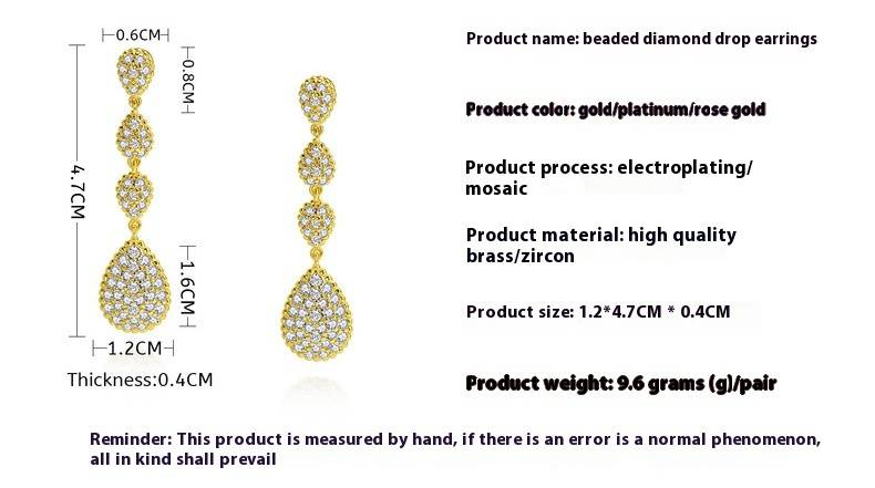 Set di gioielli da donna con perline, orecchini a goccia, stile retrò, creativi, nuovi ganci per le orecchie alla moda_voghion.com