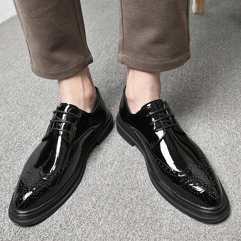 Men Shoes Mens Business Dress Retro Gentleman Formal Carved Brogue Formal Shoes Men High Quality Casual Shoes_voghion.com