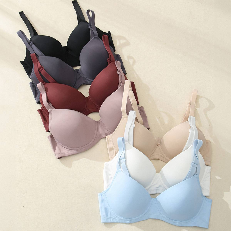 Seamless Comfort Women's Bra - Breathable 3/4 Cup Adjustable Underwire Support For Everyday Wear (Multiple Colors & Sizes)_voghion.com