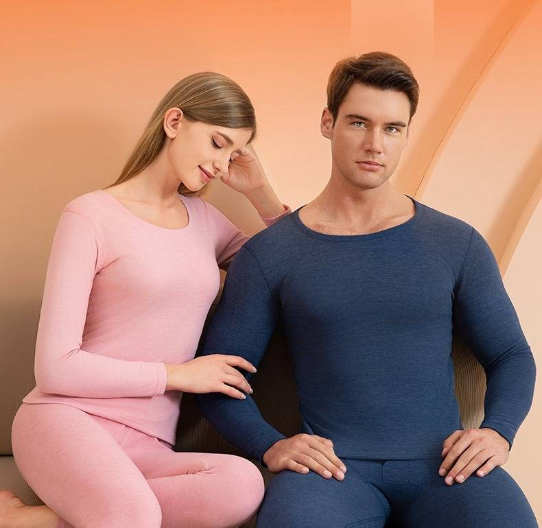 Men's & Women's Thermal Underwear Set - Cashmere Silk Blend, Fleece-Lined, Warm Winter Base Layer, Unisex Long Sleeve & Pants, Soft & Breathable_voghion.com