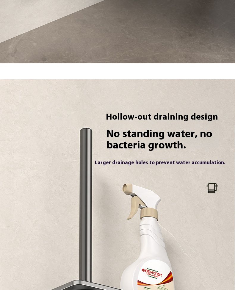 Premium Wall-Mounted Toilet Brush Holder – Heavy-Duty 30KG Capacity, Rustproof Aluminum & Powder-Coated Finish For Modern Bathrooms_voghion.com