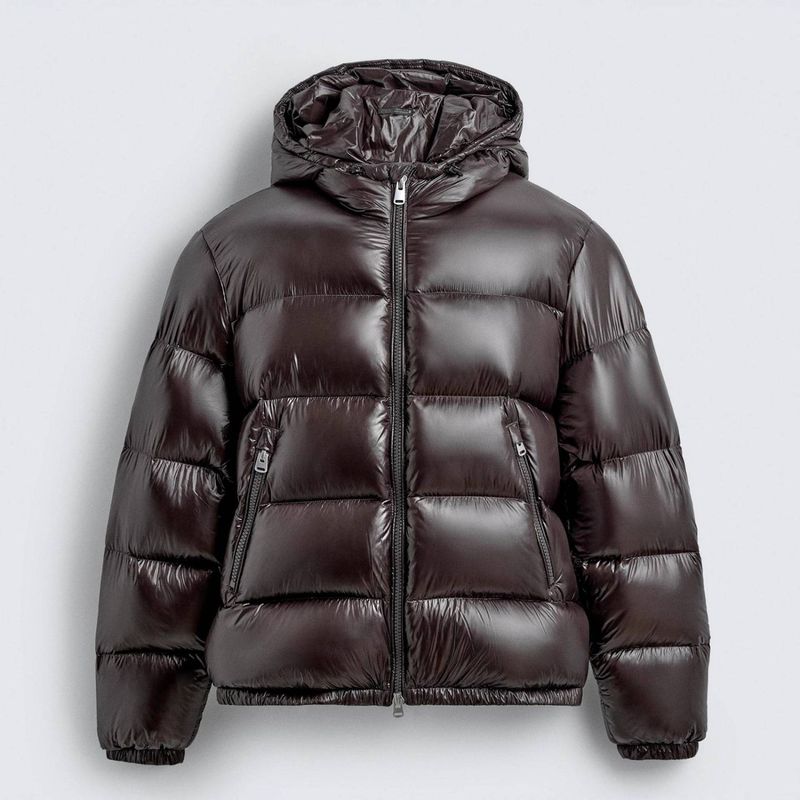 Giacca da uomo con cappuccio, cerniera e tasche - Cappotto casual invernale imbottito in cotone (nero, marrone, rosso, blu, verde oliva)_voghion.com