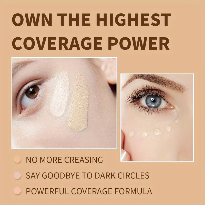 Combinazione di correttore+correttore USHAS in 12 colori per illuminare il tono della pelle, l'acne e mascherare i pori_voghion.com