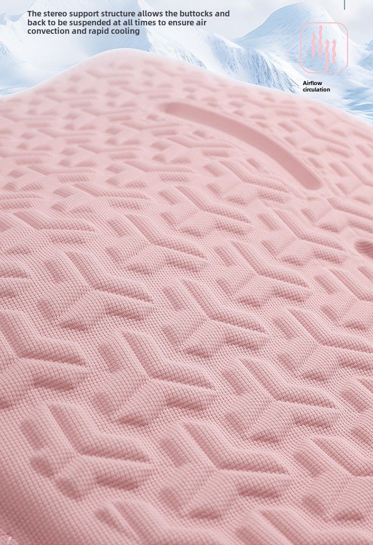 Coussin de voiture quatre saisons universel été trois pièces coussin de refroidissement en soie glacée coussin de siège en gel coussin de refroidissement en nid d'abeille pour bureau_voghion.com