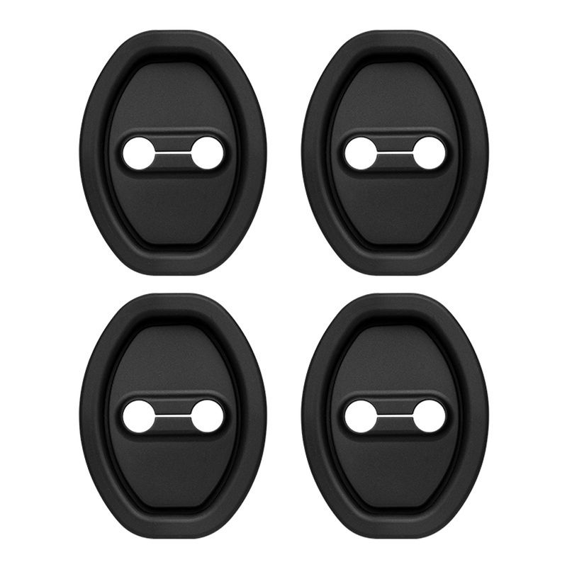 4 piezas de cubierta protectora de cerradura de coche universal, amortiguador de silicona para puerta, almohadilla anticolisión engrosada_voghion.com