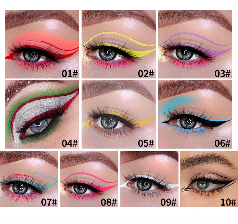 Julystar color gel waterproof and oil proof pen durable eyeliner_voghion.com