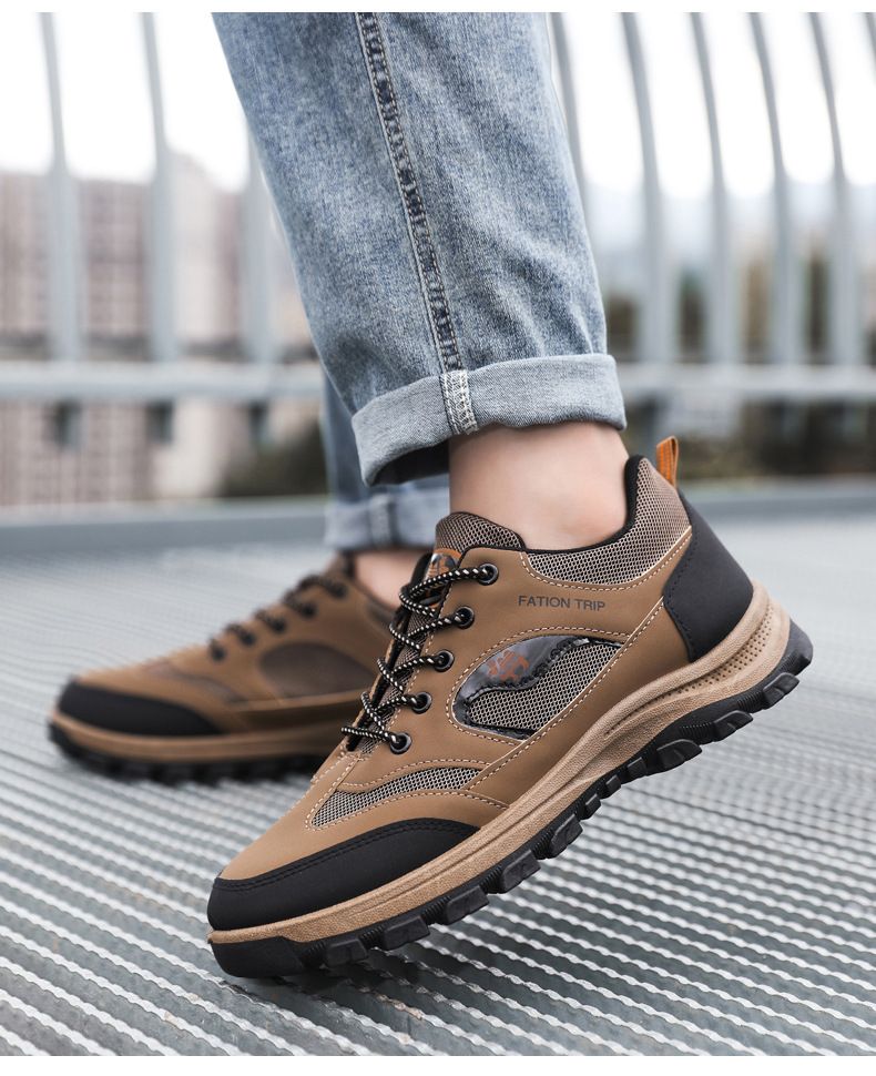 Scarpe da trekking da uomo, in cotone, per autunno e inverno, taglia extra large, casual, sportive, da lavoro, per escursioni all'aperto, da passeggio_voghion.com