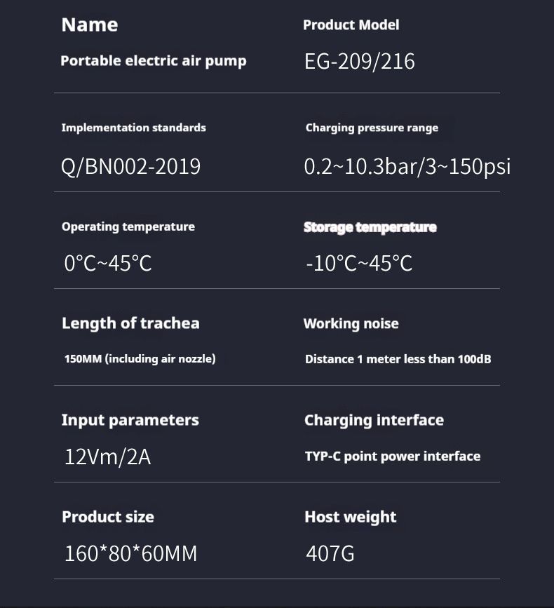 Outdoor-Sport, Reisen, Auto, Motorrad, Reifenfüllpumpe, tragbar, intelligent, kabellos, Digitalanzeige, Inflator, Multifunktionsreifen, Notfall_voghion.com