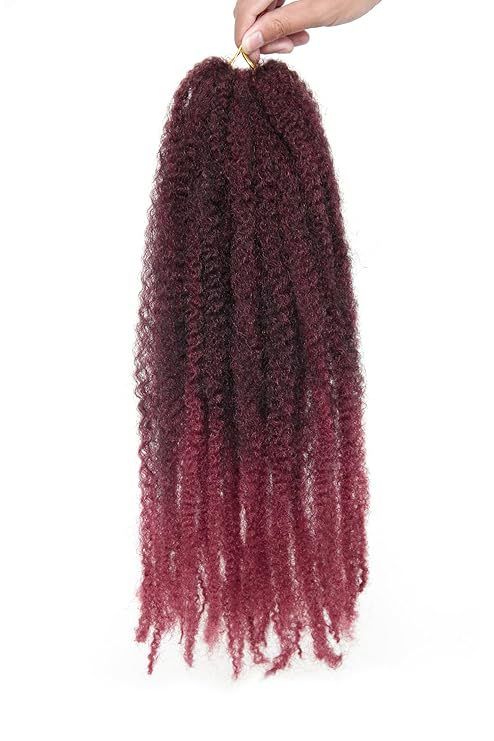 African Marley Hair Wig - Fluffy Small Curls, Multi-Color, Soft Chemical Fiber_voghion.com