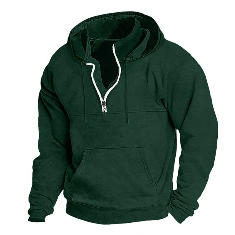 Felpa con cappuccio autunno/inverno 2024 nuova giacca casual spessa da uomo stampabile larga_voghion.com
