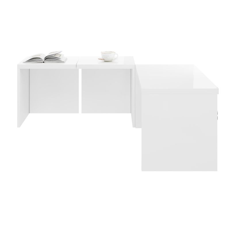 Couchtisch, DIY Couchtisch, Hochglanz Tischplatte, Freie Kombination_voghion.com