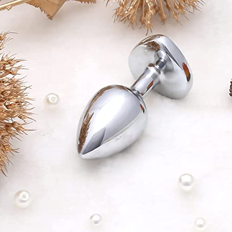 Edelstahl 2,8 CM Anal Plug Herz Metall Butt Plug Sex Spielzeug für Frauen Mann Wasserdicht Schmuck Perlen Erwachsene_voghion.com
