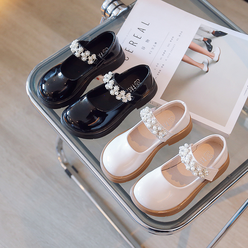 Ragazze Mary Jane Scarpe con perle Le bambine vestono le scarpe da festa Scarpe da sposa scolastiche Sandali da esterno estivi_voghion.com