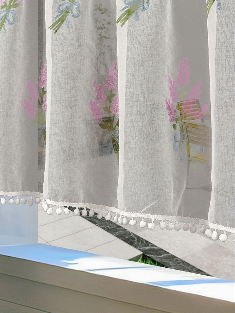 Türvorhang aus Poly-Baumwolle mit Karomuster – Moderne Trennwand für Küche und Wohnzimmer (Blau/Rot/Grau/Schwarz/Lavendel, mehrere Größen, keine Installation erforderlich)_voghion.com
