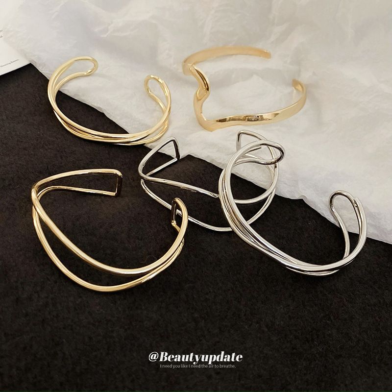 Cold Wind Cross Wave New Light Luxury Fashion Bracelet, Simple And High End Handpiece_voghion.com