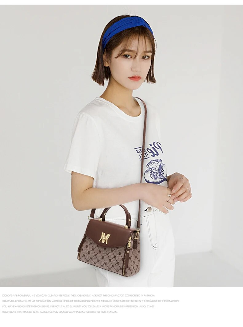 Sac À Main À Rabat Avec Lettres Graphiques, Sac À Main À Poignée Supérieure Avec Décor À Boucle Pour Femmes, Sac À Bandoulière À Fermeture Éclair À L_voghion.com