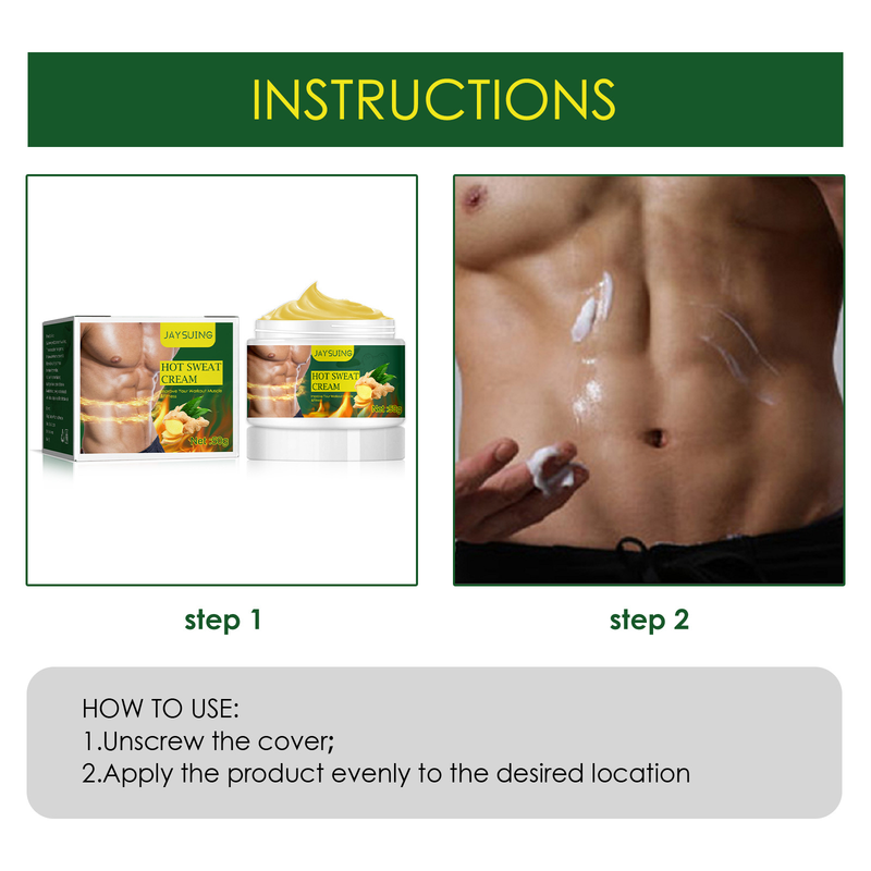 Jaysuing Crema olio per rafforzamento addominale dei muscoli del torace e della linea di gilet per il massaggio fitness maschile_voghion.com