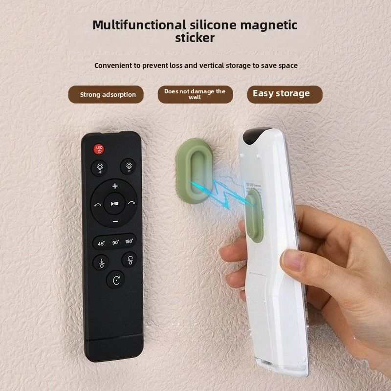 Supporto magnetico per telecomando, robusto supporto autoadesivo da parete per telecomandi TV e condizionatori, organizer universale per la casa_voghion.com