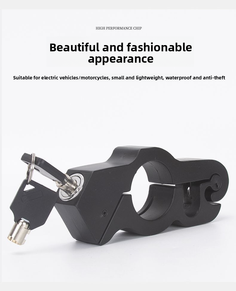Universal Alarm Throttle Motorcycle Handlebar Anti-theft Electric Scooter Horn Brake Lock_voghion.com