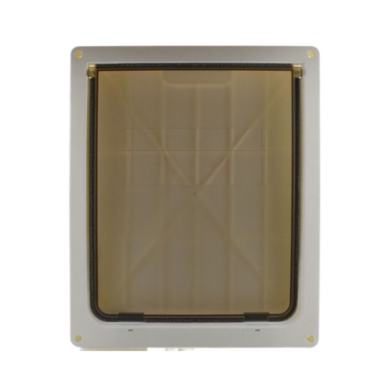 Supplies Pet Cat Blocker Cage Fence Hole Passage Two-Way Dog Door_voghion.com