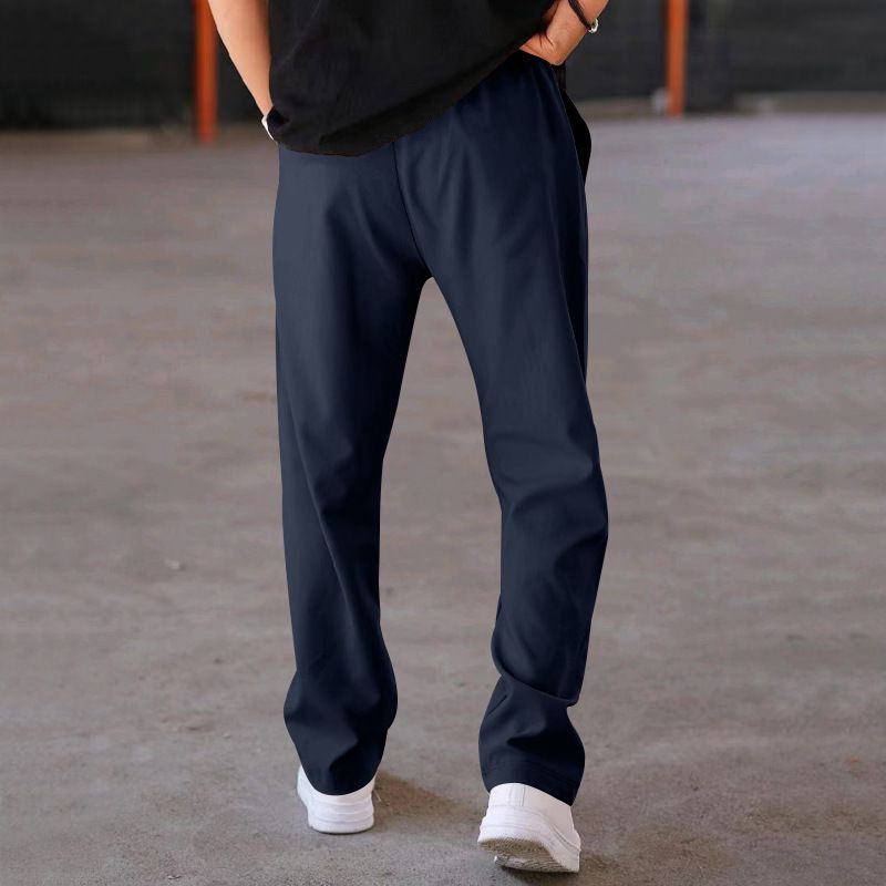 Herenkleding Losse rechte sport casual broeken Oversized broeken_voghion.com