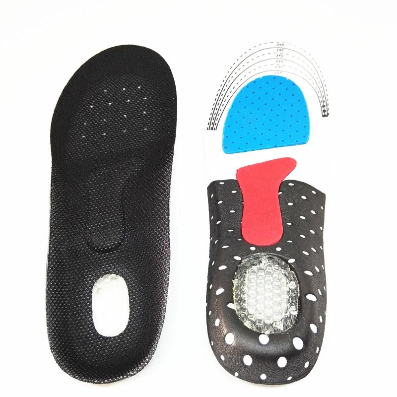Sport flaach Foussgewölb Ënnerstëtzung Deodorant Atmungsaktiv Sohlen stossabsorbéierend Fousspolster Fersen Gel Këssen Schongpolster Asätz_voghion.com