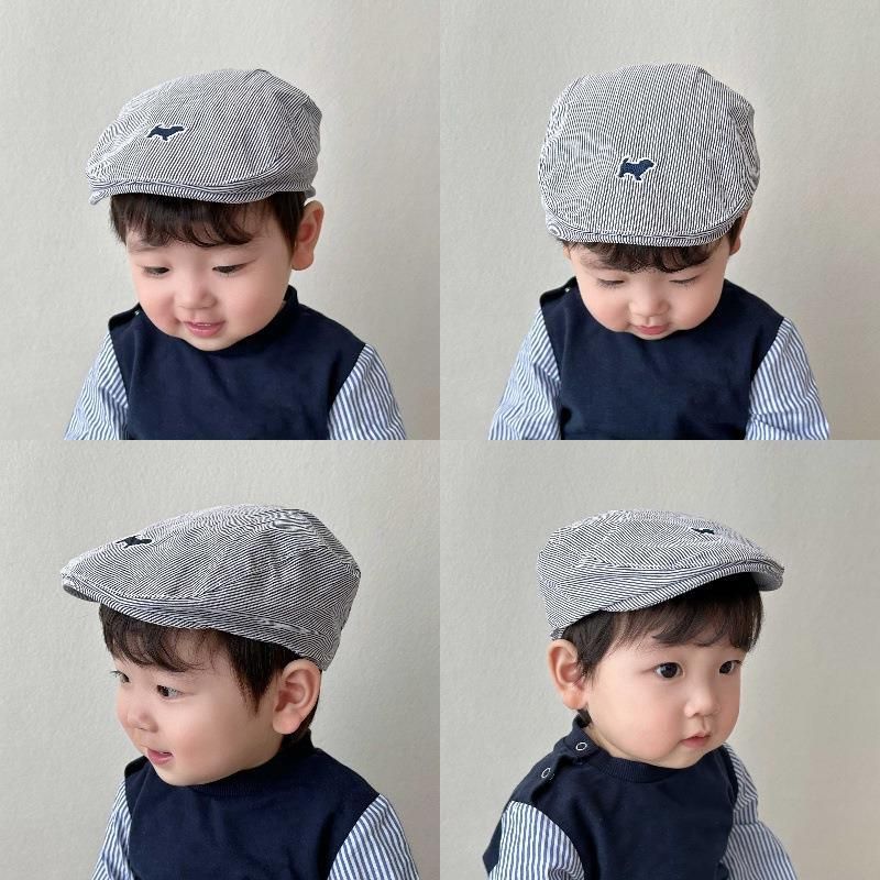 Baby Korean Style Spring And Autumn Fashionable Forward Boys Beret Adjustable Versatile Baseball Cap Outfit Hat_voghion.com