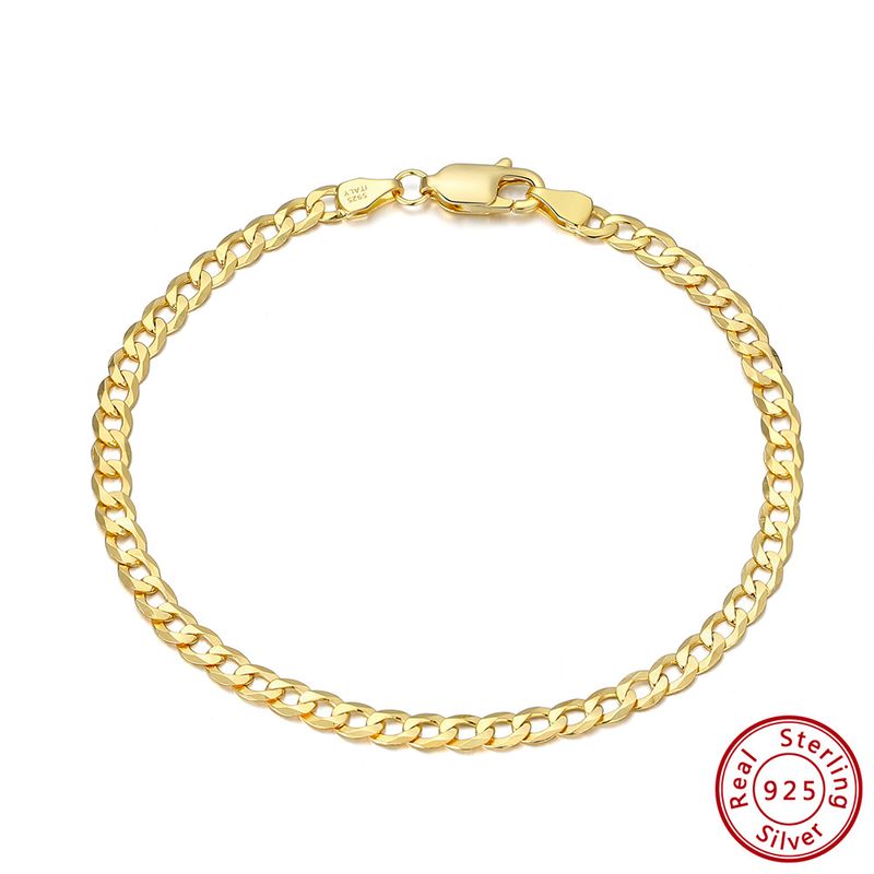 Brățară bărbătească din argint sterlin S925, stil hip hop, stil rece, bijuterii din argint, 3 mm_voghion.com