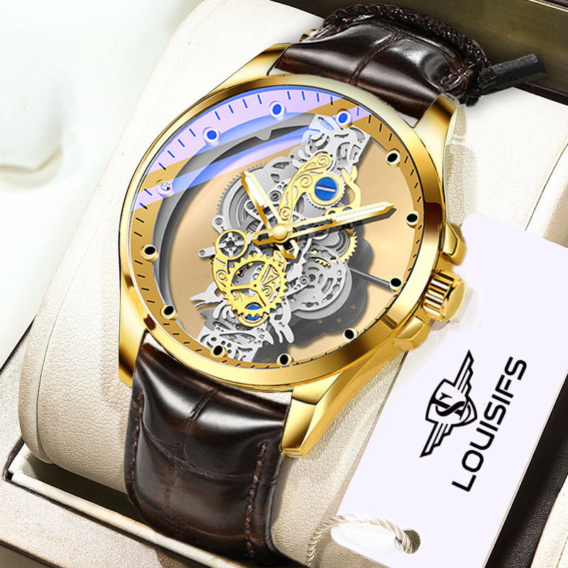 Nuovo orologio da uomo trasparente cavo non completamente automatico impermeabile luminoso nuovo_voghion.com