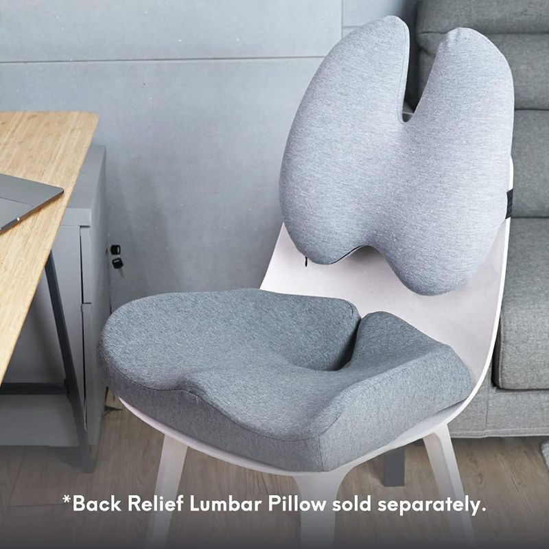 Ergonomisches Memory Foam-Sitzkissen für Bürostühle – orthopädische Schmerzlinderung bei Steißbein und Steißbein – atmungsaktives Netzgewebe_voghion.com