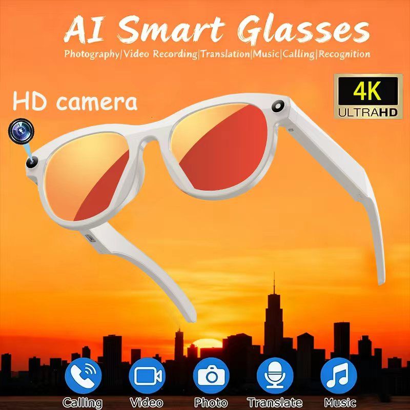 M88 GPT 200MP Camera BT Call 6K HD AI Photograph Smart Glasses Chat 290Mah Voice Assistant Control Smart Glasses For Xiaomi 202_voghion.com