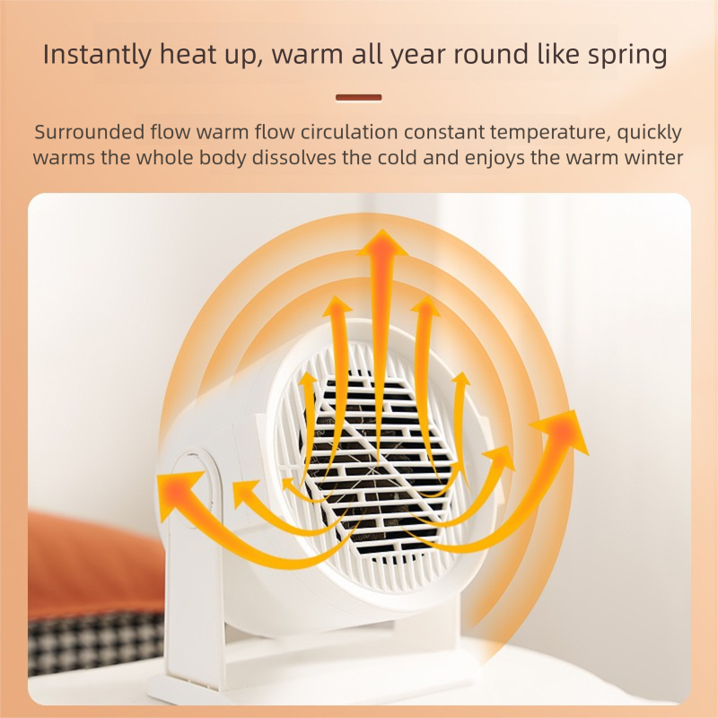 2023 Energy Saving Small Heater - Economical Electric Warm Air Blower For Personal Use, With US/EU Plug_voghion.com