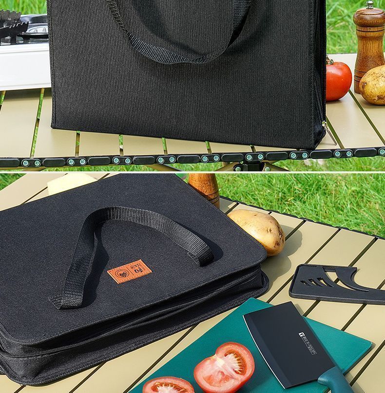 Pentole Utensili da esterno Campeggio Completo Cucina Borsa portaoggetti Set Coltello Picnic Cucina_voghion.com