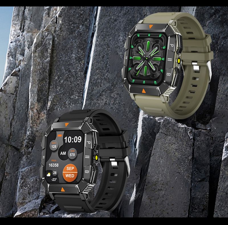 2025 Bluetooth Call Smart Watch Men 1.83" Heart Rate Fiess Sports Watches With LED Flashlight Man Smartwatch For Huawei_voghion.com