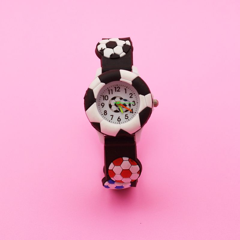 Kinder süße Fußballuhr Basketball Silikonuhr Cartoon Uhr_voghion.com