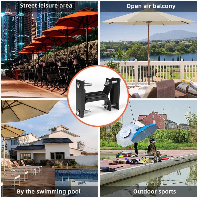 Home Furniture dedicated garden outdoor patio umbrella fixing clip balcony sun umbrella clip umbrella pole fixing rack_voghion.com
